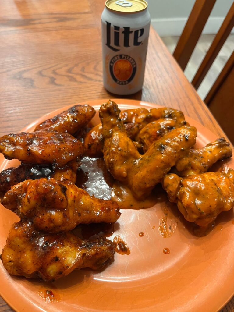 Grilled some wings for the first time