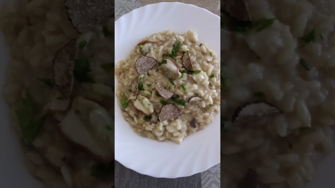 risotto al tartufo. #food #cucinafacile #cooking #assaggiamo #shortfood #recipe #chef #travel #cibo