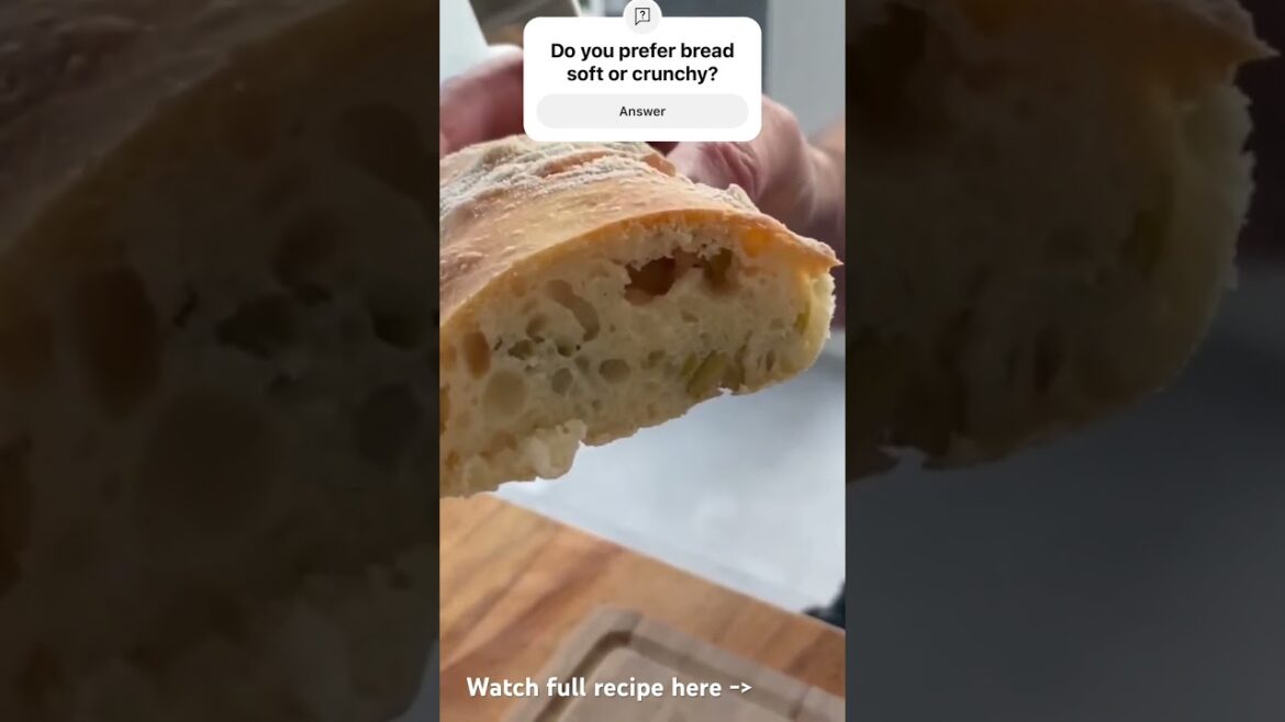 RUSTIC ITALIAN BREAD ciabatta homemade in Italy