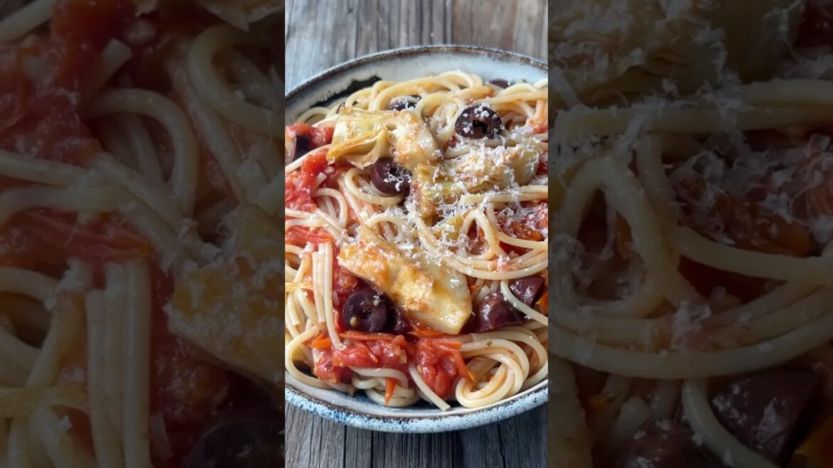 Mediterranean Pasta with Artichokes and Olives