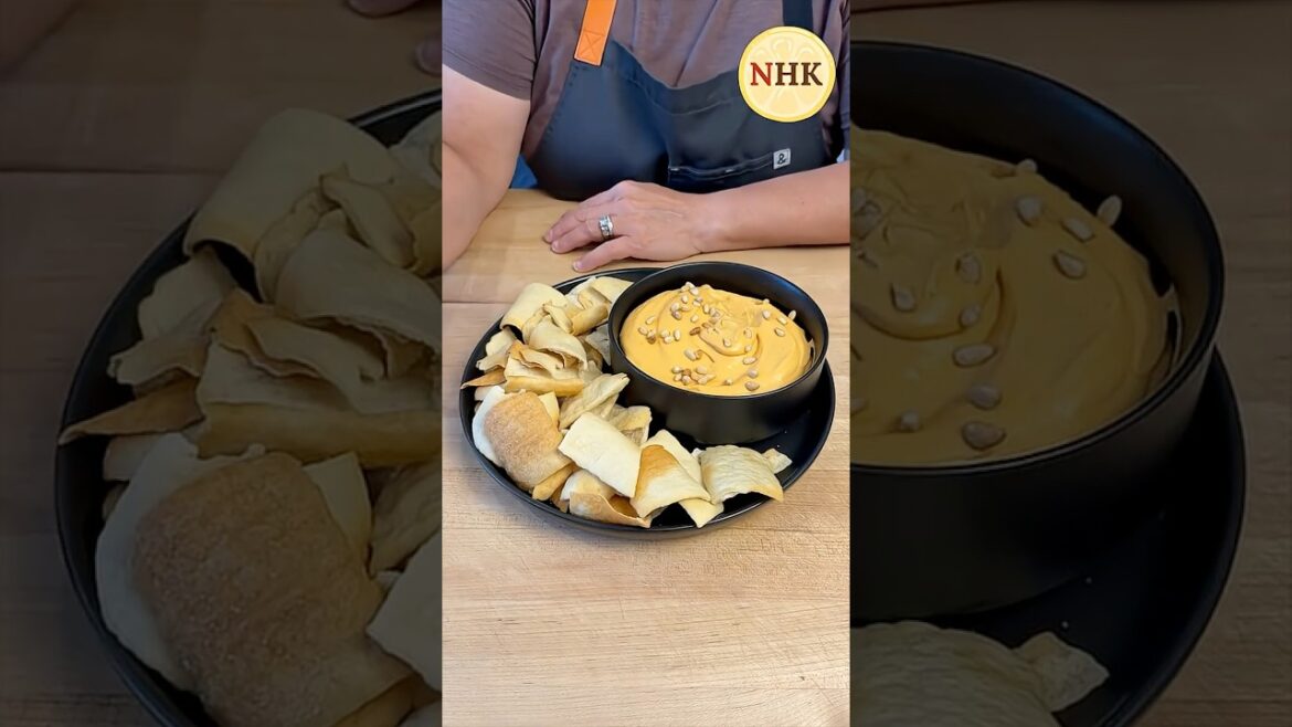 Roasted Red Pepper & Toasted Pine Nut Hummus