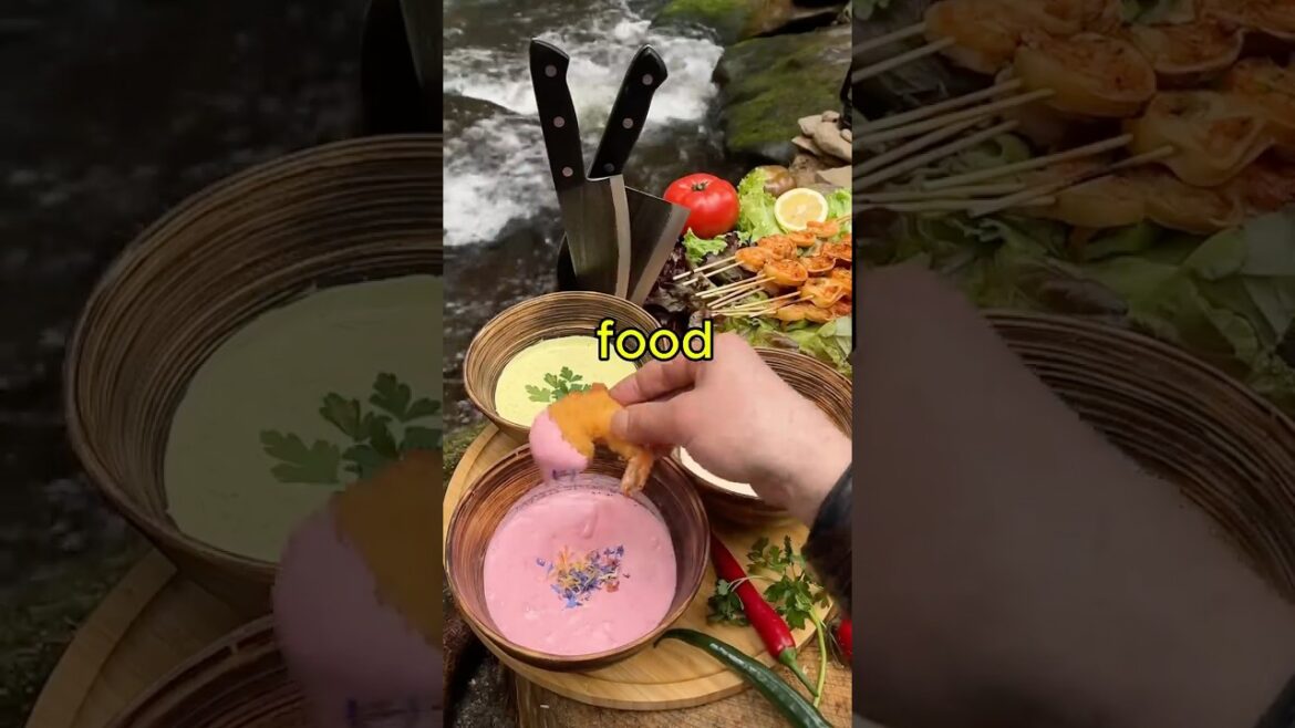 Crispy Shrimp Tempura! #outdoorcooking #tempura #shorts