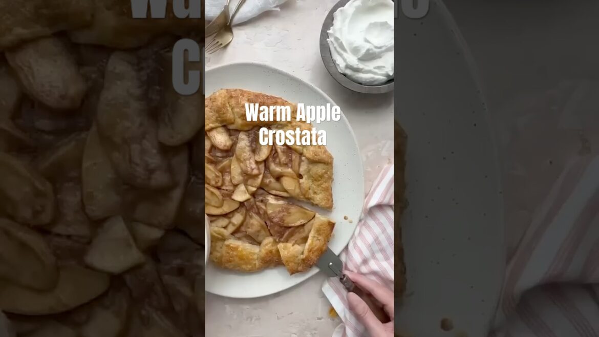 WARM APPLE CROSTATA #baking #applepie #recipe #fallrecipes #applerecipe #comfortfood