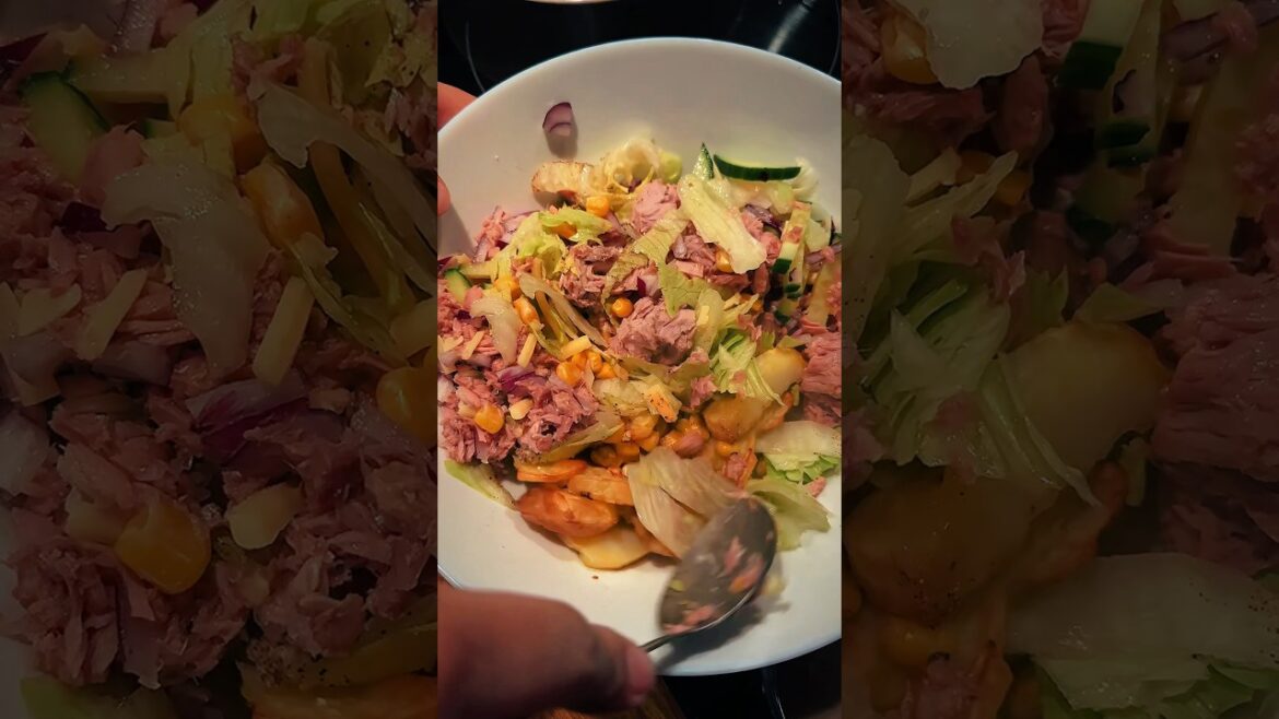 Salad for Weight loss || Tuna roast potato Salad #trend  #viral #salad #food #cooking #recipe