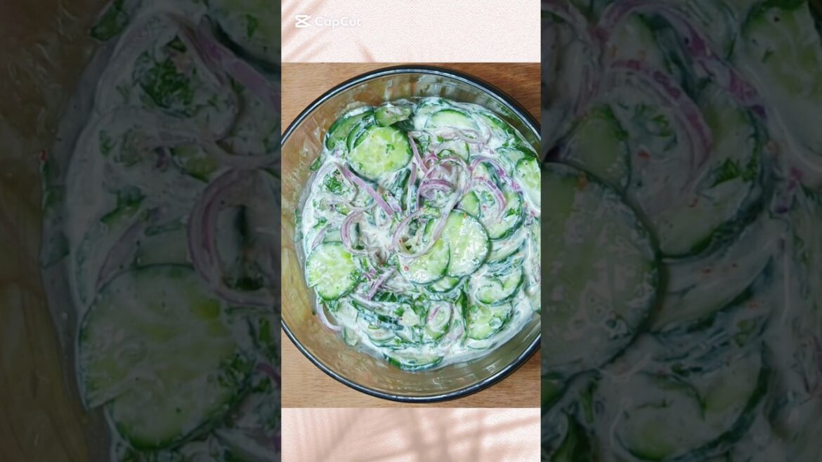 Cucumber Salad Recipe | Easiest n Quickest Salad Recipe #shortsfeed #saladrecipe #recipe #ytshorts