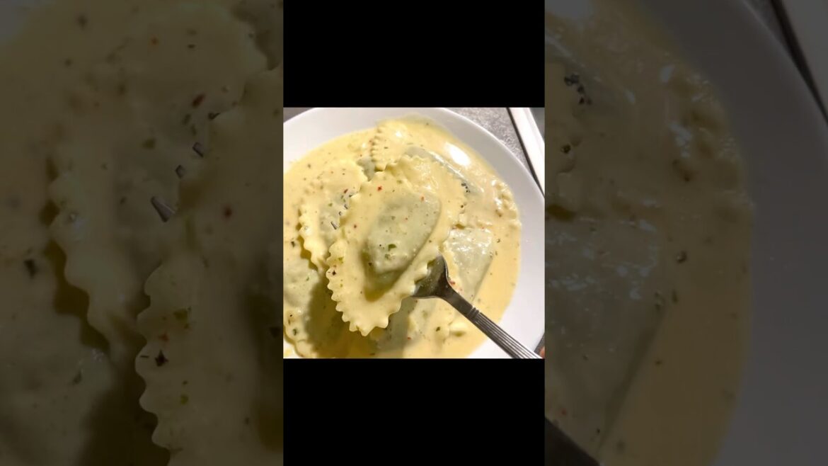 Pasta Cappelletti #pasta #creamy #whitesaucepasta #spinach