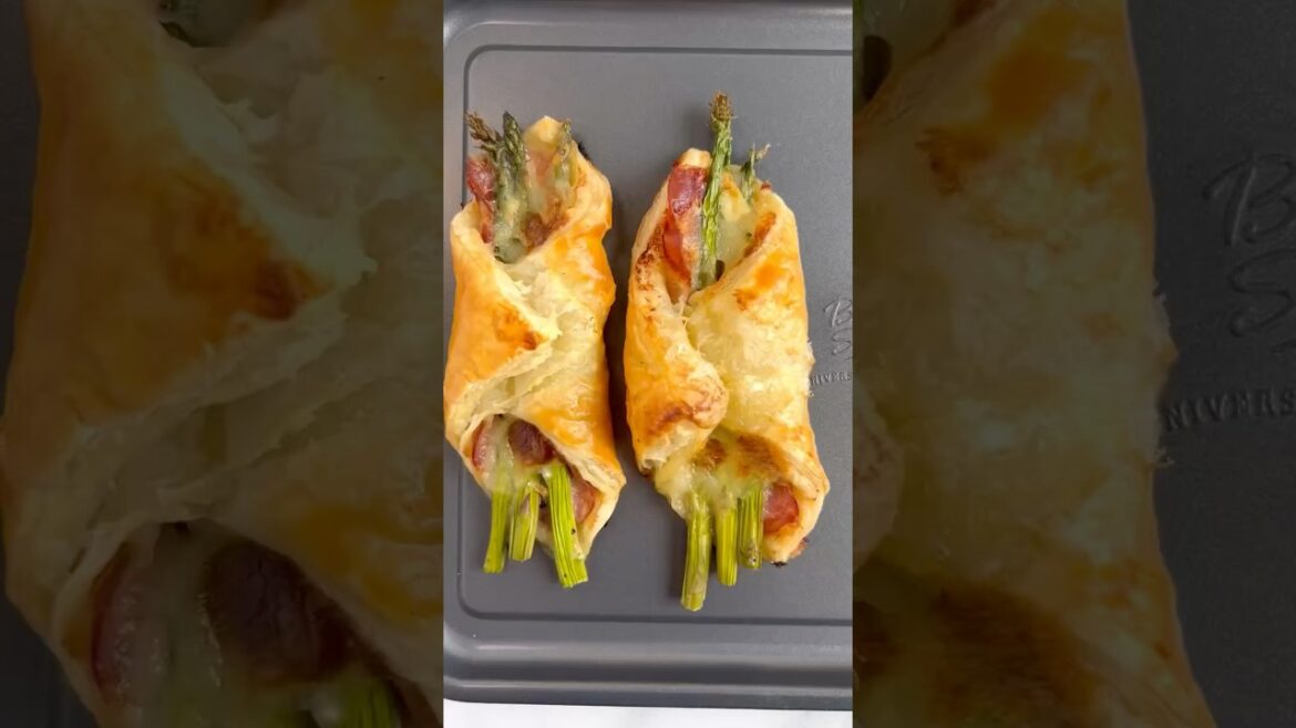 Brie, Prosciutto & Asparagus Puff Pastries Recipe