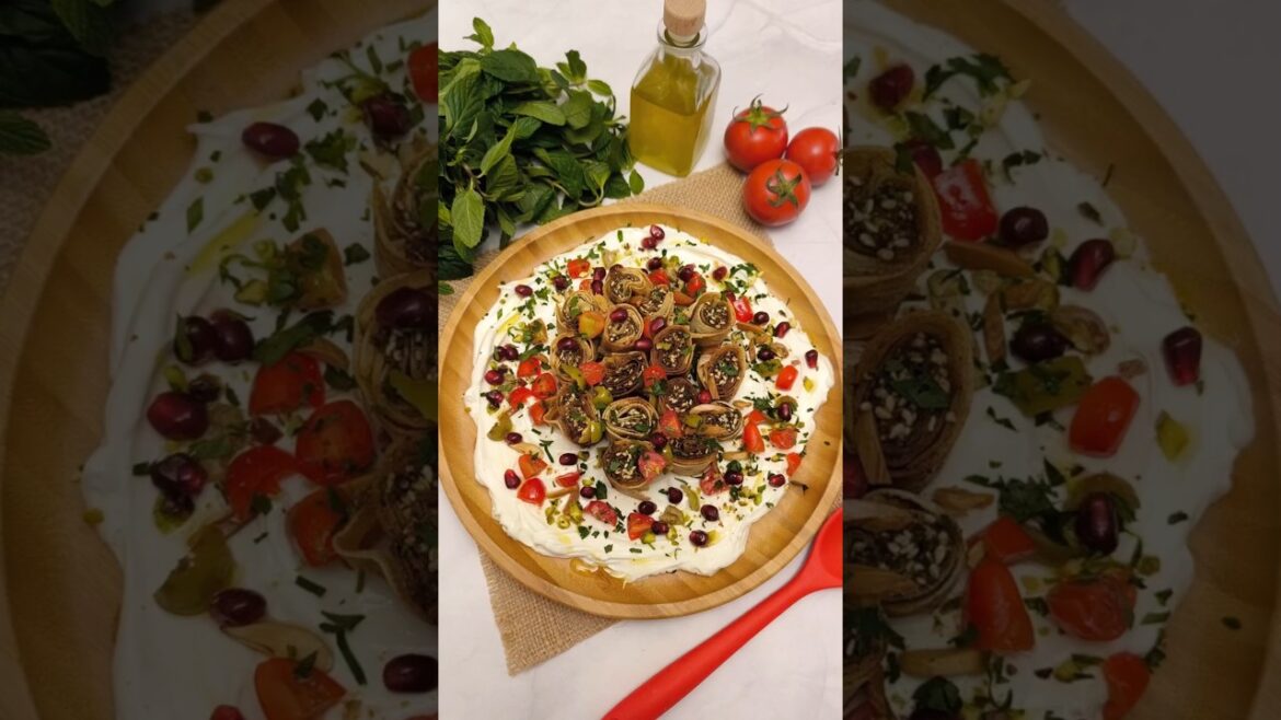 Labneh with zaatar rolls #لبنة #زعتر #فطور #وصفات