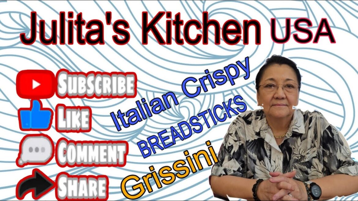 Italian Crispy Breadsticks #Breadsticks #Grissini #Julita'sKitchenUSA