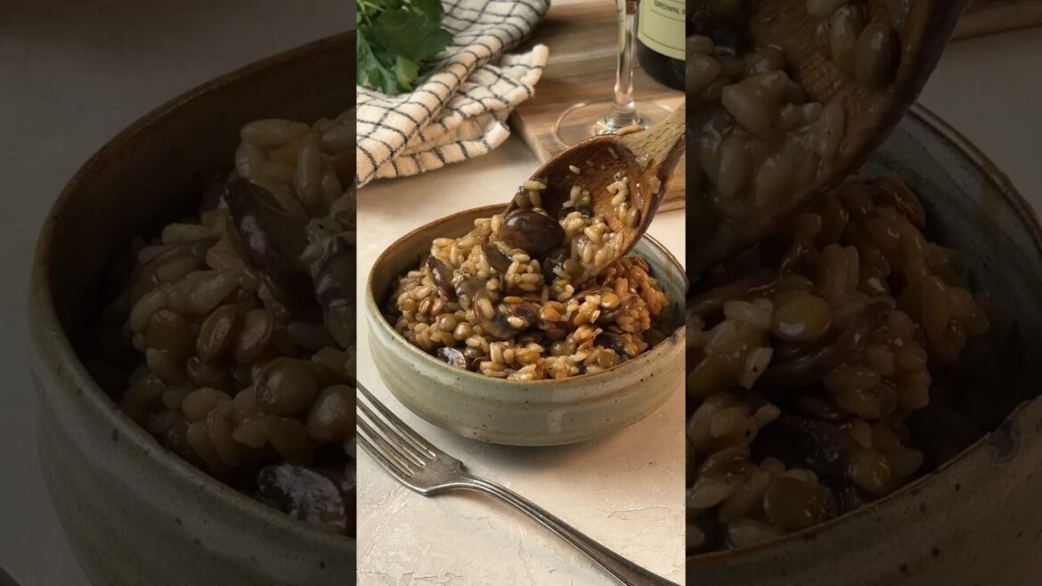 PA Vines & Wines Recipes: Lentil and Mushroom Risotto