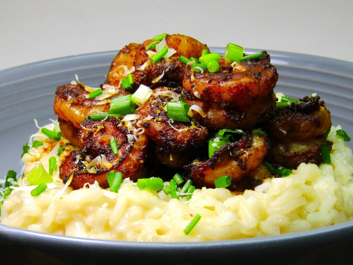 Blackened Shrimp Risotto