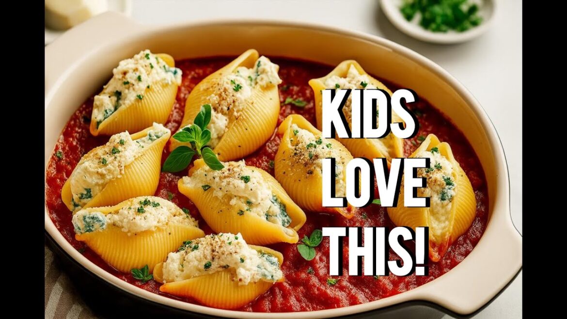 Cheesy Spinach Stuffed Shells — Kids Love This Family Dinner!