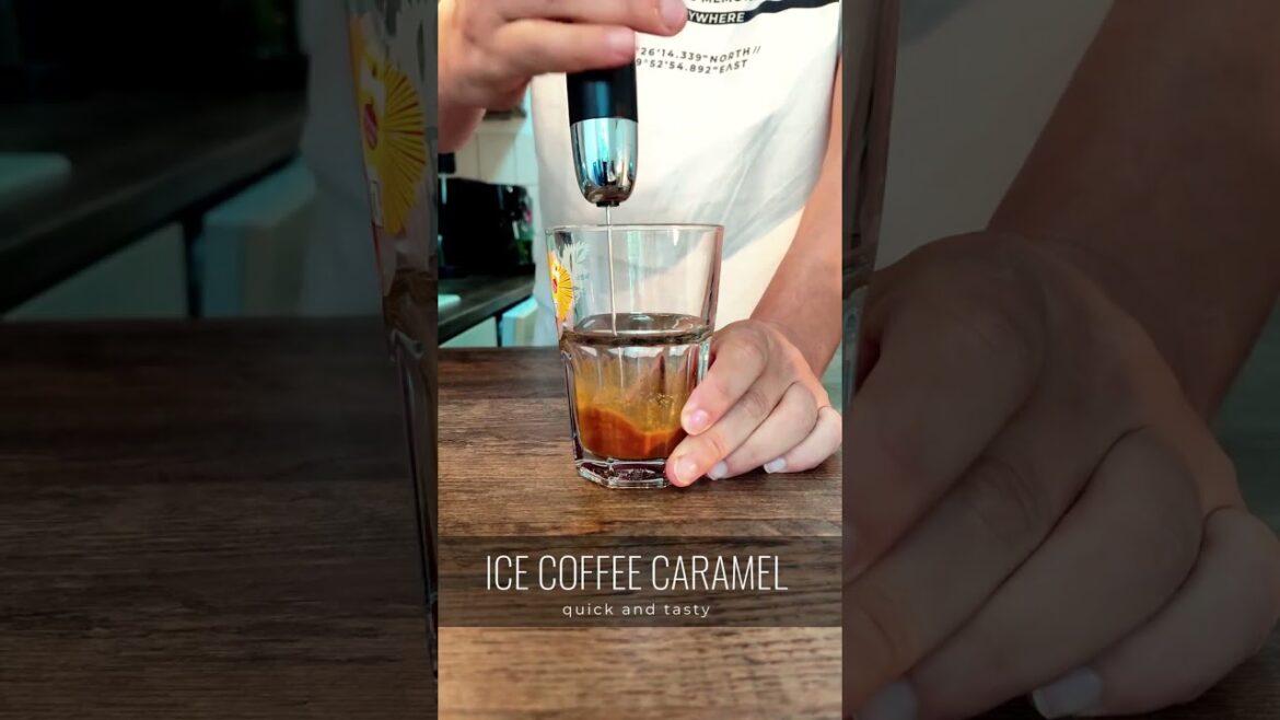 DIY Eiskaffee Frappé Caramel