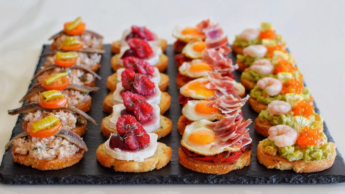 ✨4 Crostinis Gourmet Fáciles y Elegantes | Aperitivos con Pan Tostado | DarixLAB