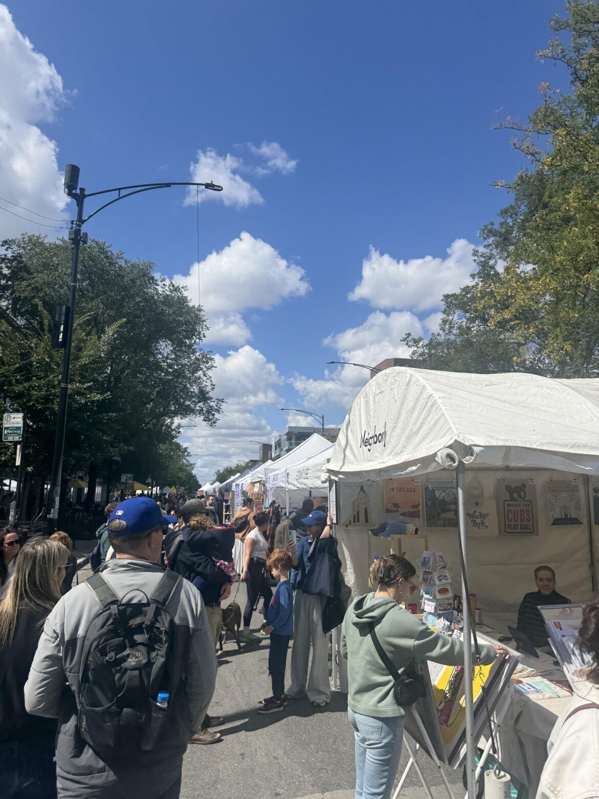 What was the name of this art festival? Wicker park