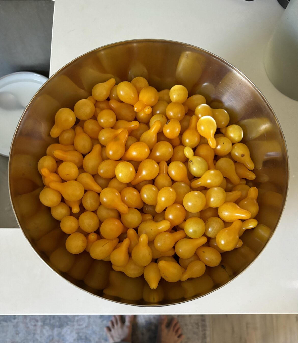 4 pounds of yellow pear cherry tomatoes