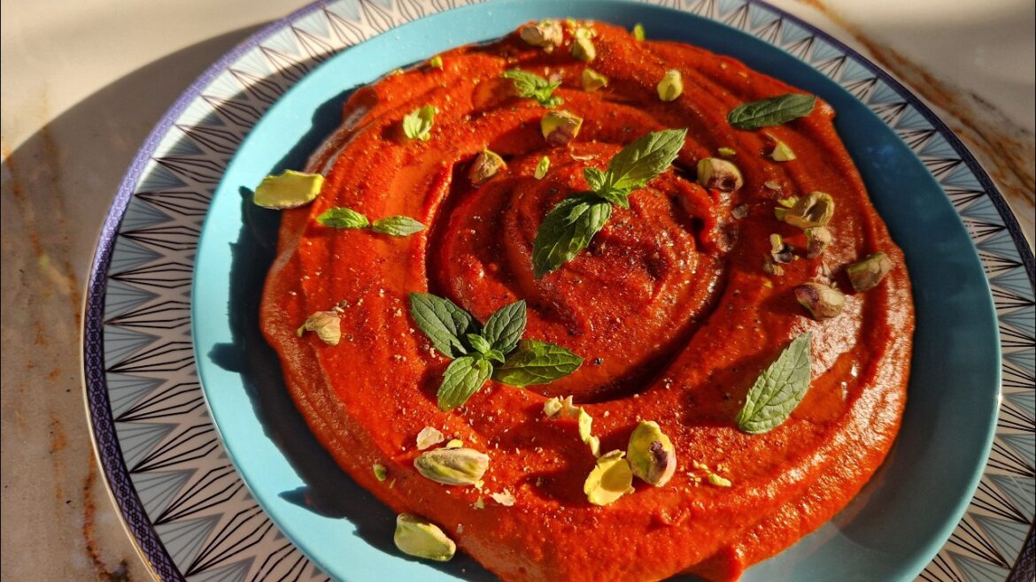 Secretele Humusului Cremos de Ardei Roșii Copți cu Fistic / The Secrets of Creamy Roasted Red Pepper