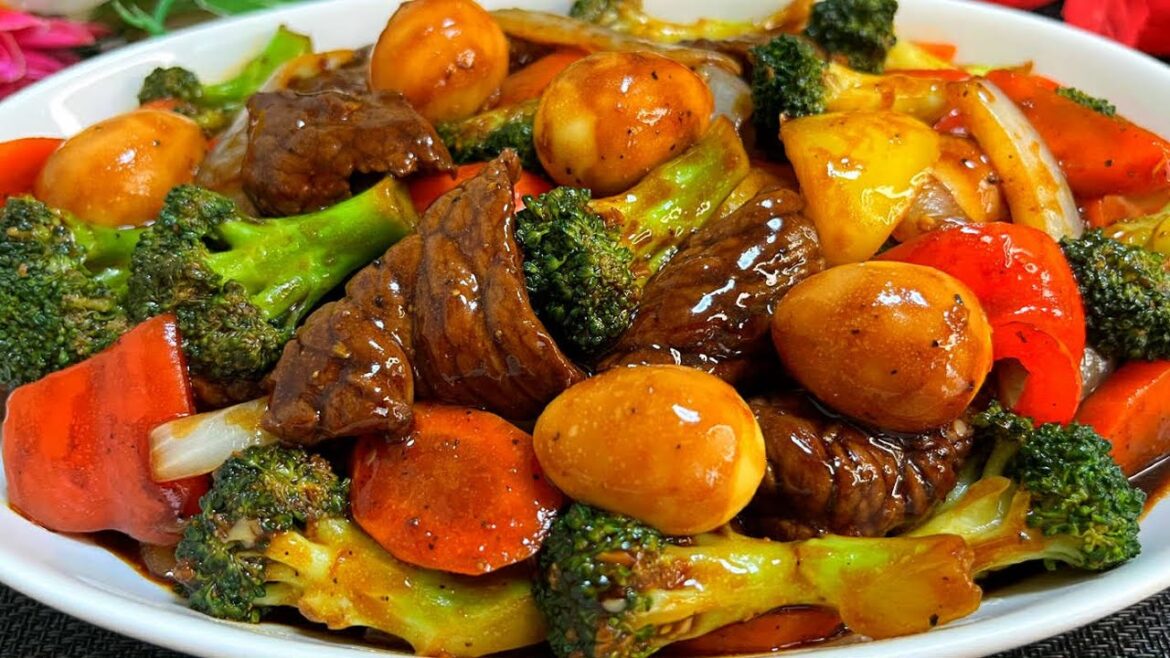 Quick & Easy Asian Beef Stir Fry with Veggies and Quail Eggs |15-Minute Dinner | Better Than Takeout