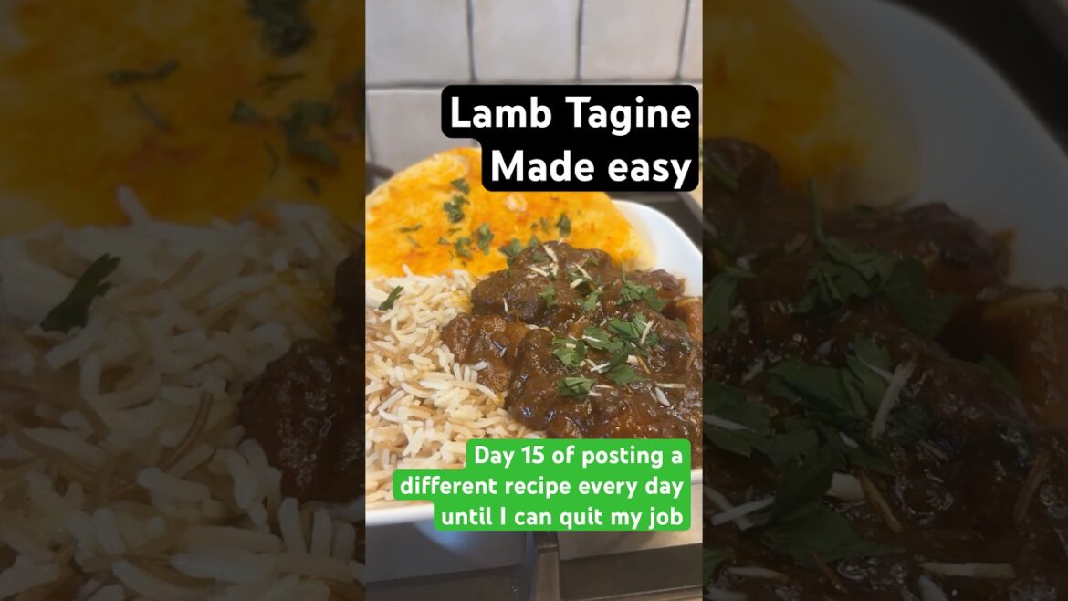 Lamb Tagine. Moroccan heaven on a plate. Recipe in the video! #tagine #moroccan #recipe #cooking