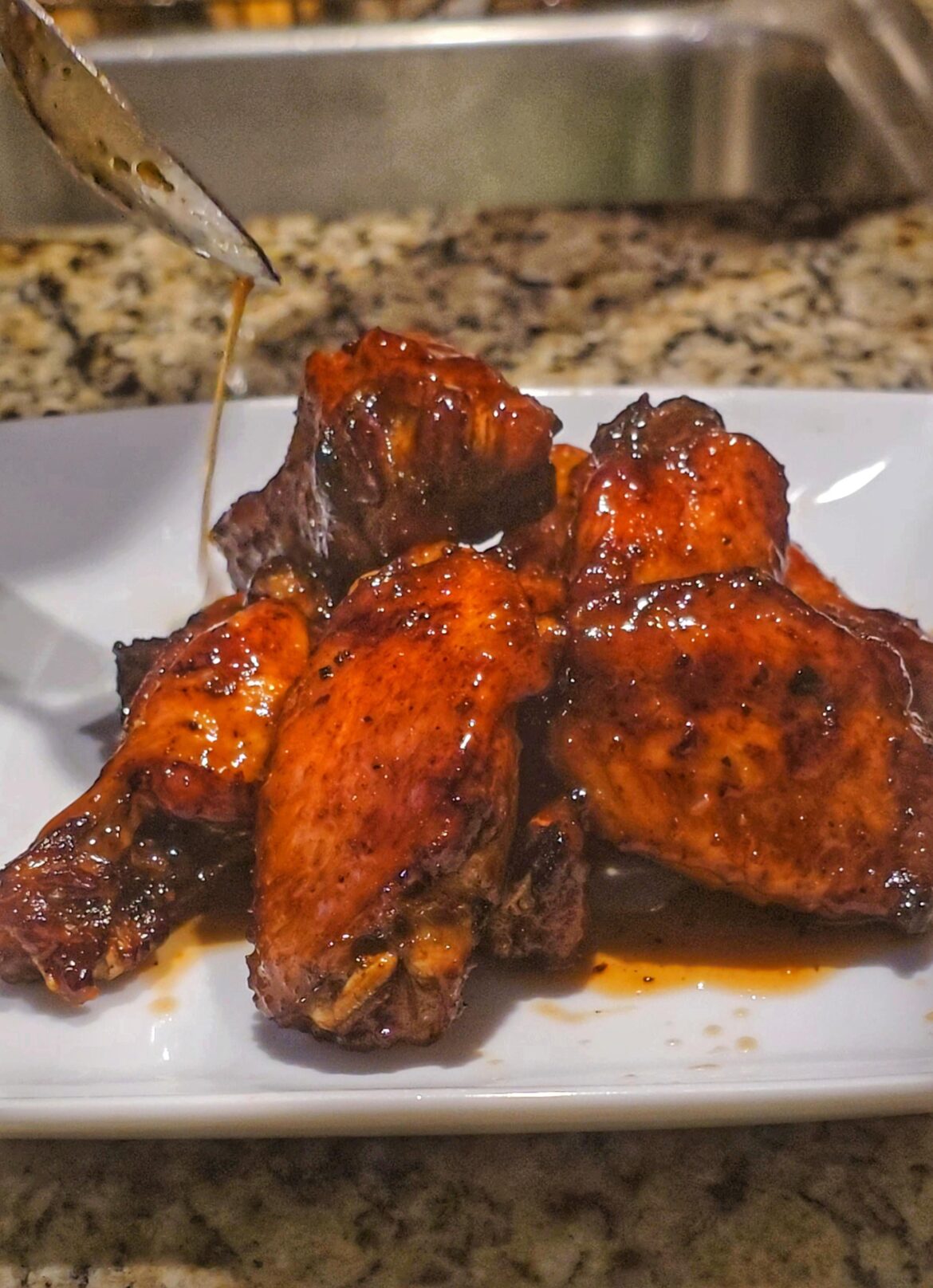 Smoked Bourbon Honey Wings