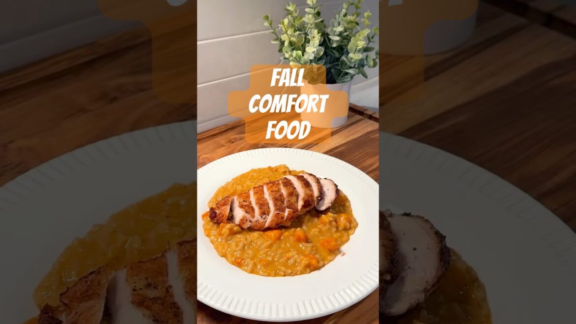 Butternut Squash Risotto with Crispy Skin Chicken | Cozy Fall Dinner Recipe Butternut Squash Risotto with Crispy Skin Chicken | Cozy Fall Dinner Recipe