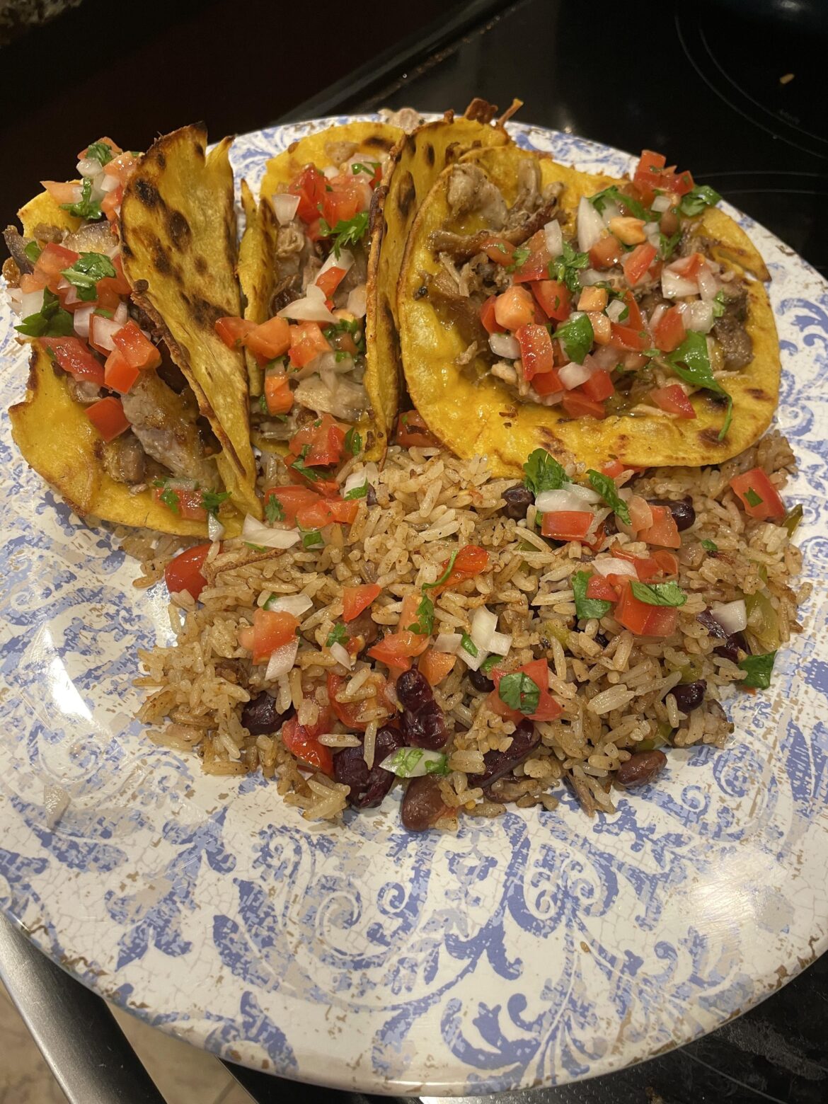 A little pork, a little rice, a little veg