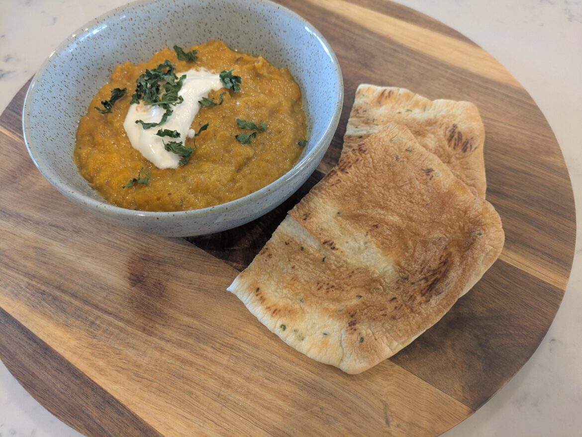 Executing on the plan for this week - Spiced lentil and carrot soup!