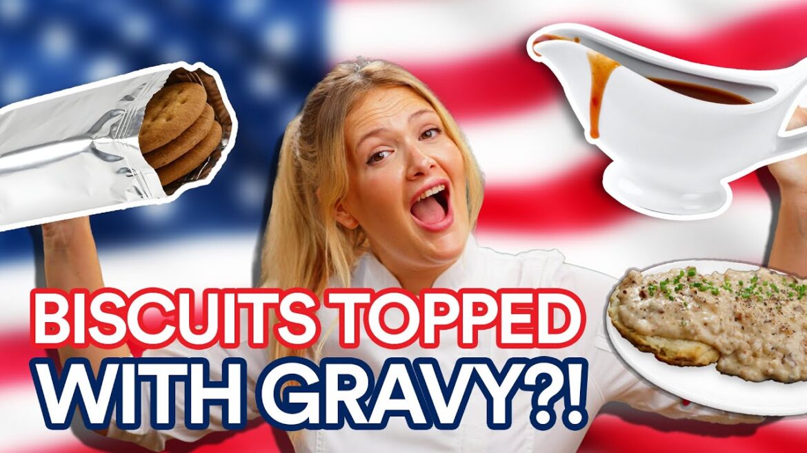 WTF Are American Biscuits?! Trying Biscuits & Gravy