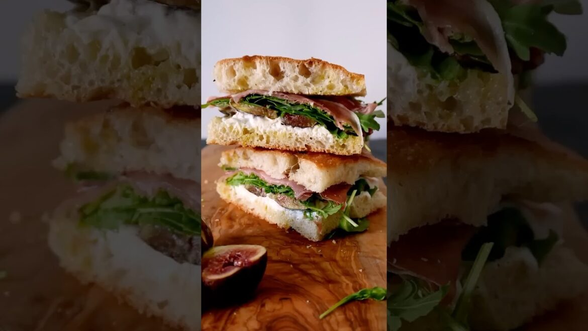 A sumptuous fig and prosciutto sandwich to remember Italian summers by!