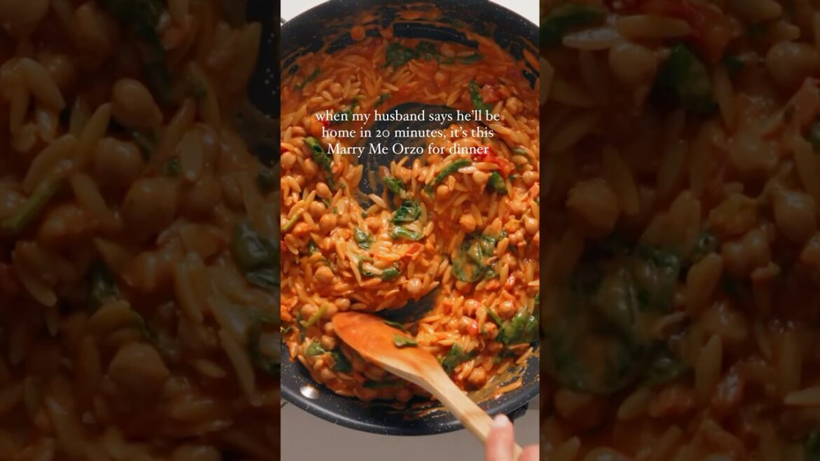 Marry Me Chickpeas and Orzo