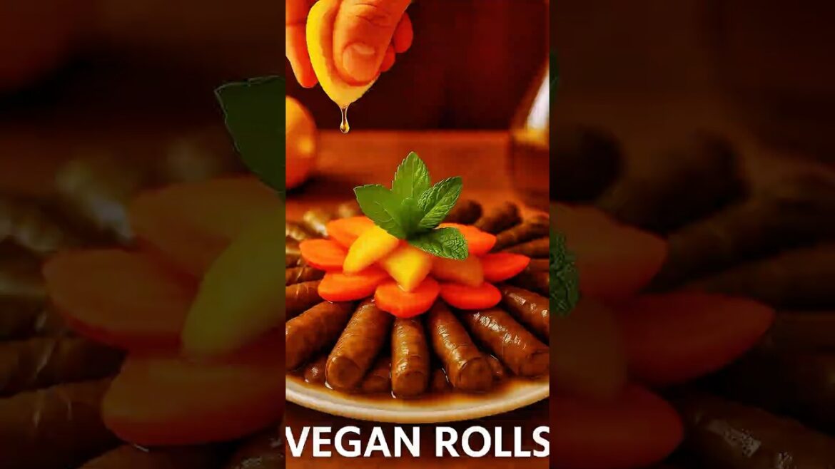 Vegan Stuffed Grape Leaves | ورق عنب بزيت | Lebanese Warak Anab bi Zayt Recipe