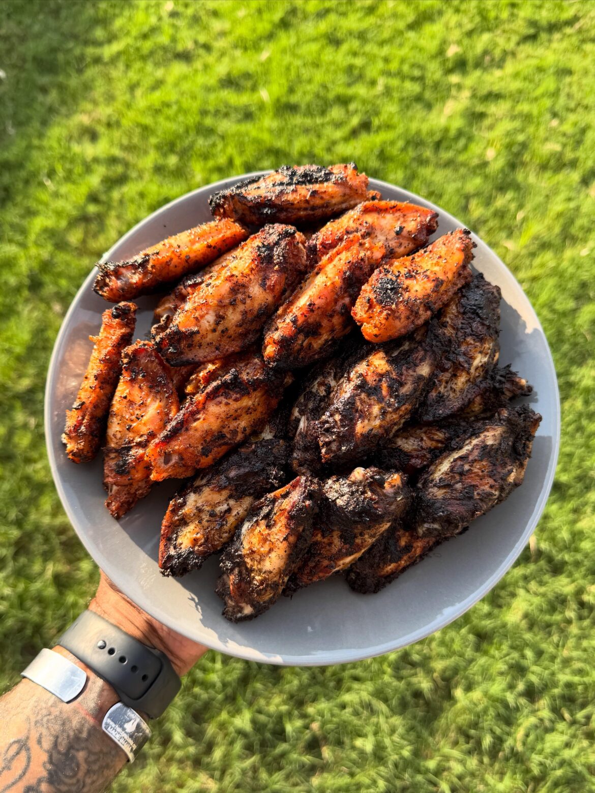 Grilled wings are superior. Orange Pepper and Jerk.