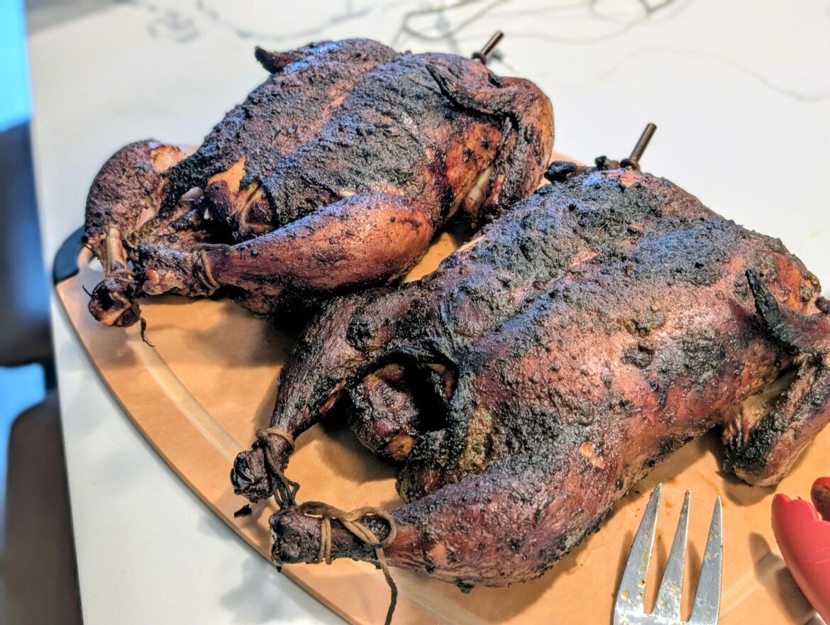Spatchcocked Chickens Spatchcocked Chickens