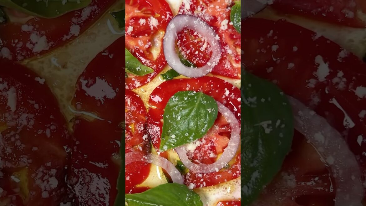 Quick Mediterranean Salad – Basil, Parmesan & Balsamic #shorts #mediterraneansalad