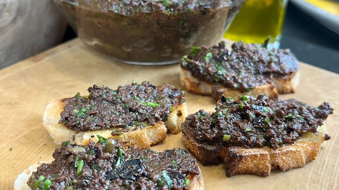 Tapenade maison aux olives noires