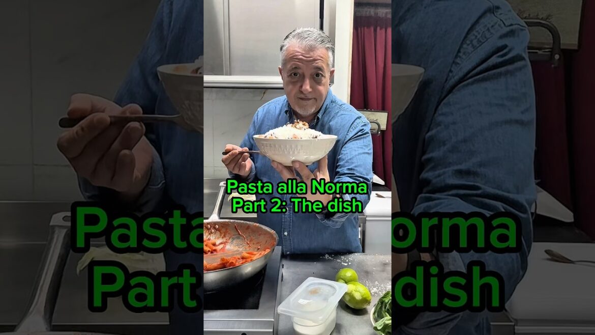 Pasta alla Norma Part 2: The dish. #norma #sicily #catania #cucinaitaliana #cheflucacorleone