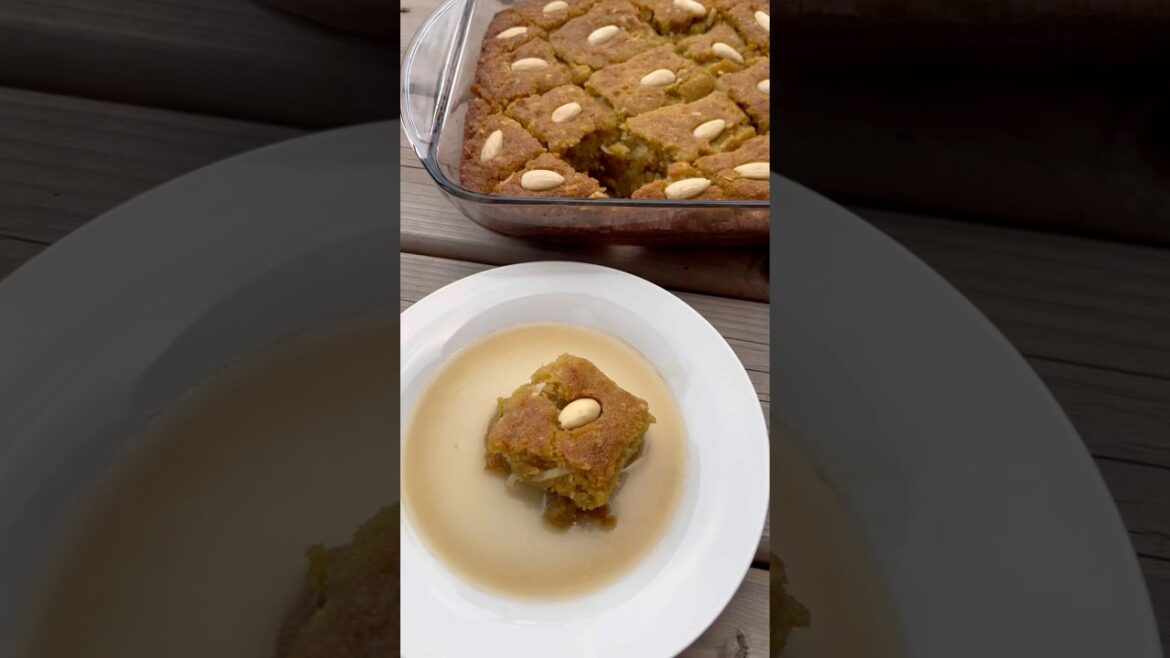Basbousa (semolina cake)