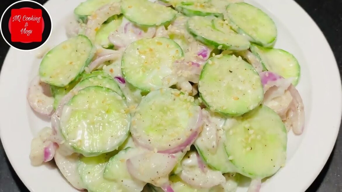 2 minutes Cucumber Salad Recipe | Weight Loss Salad Recipe | Salad Recipes