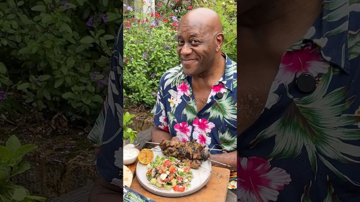 MINT & GARLIC LAMB KEBABS WITH MEDITERRANEAN COUSCOUS SALAD #ainsleyharriott #bbq #summercooking