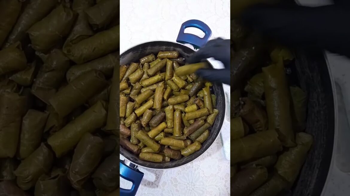 Dolma Time: Meat Wrapped in Grape Leaves” #short #food