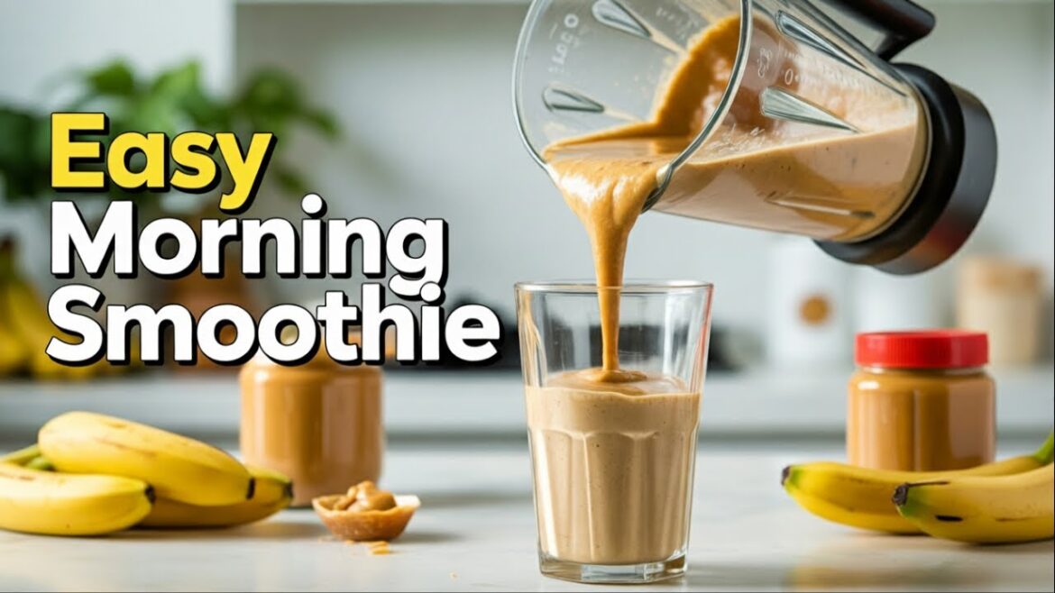 Ninja Blender Peanut Butter Smoothie | 18g Protein Breakfast