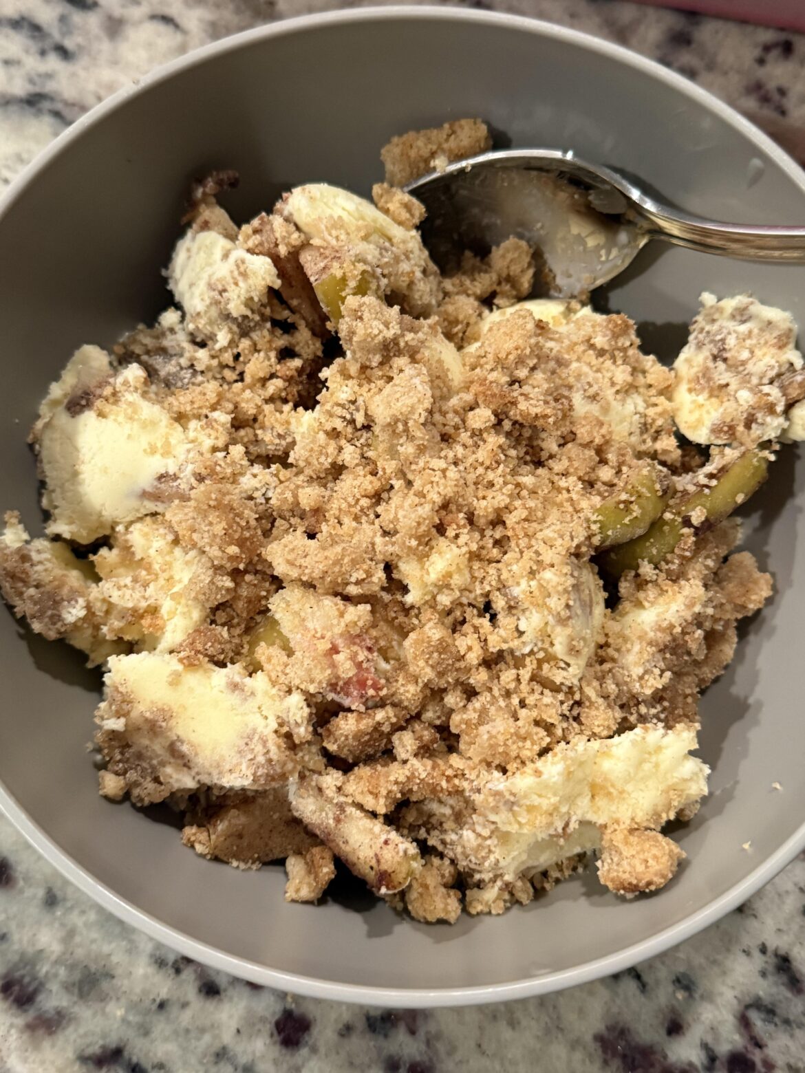 Should have been september ice cream- Apple Coffee Cake