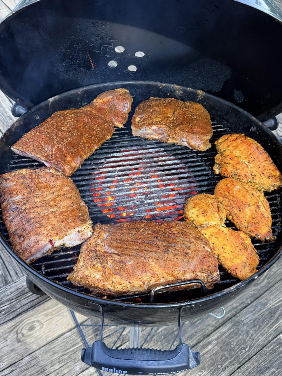 Mojo chicken and ribs