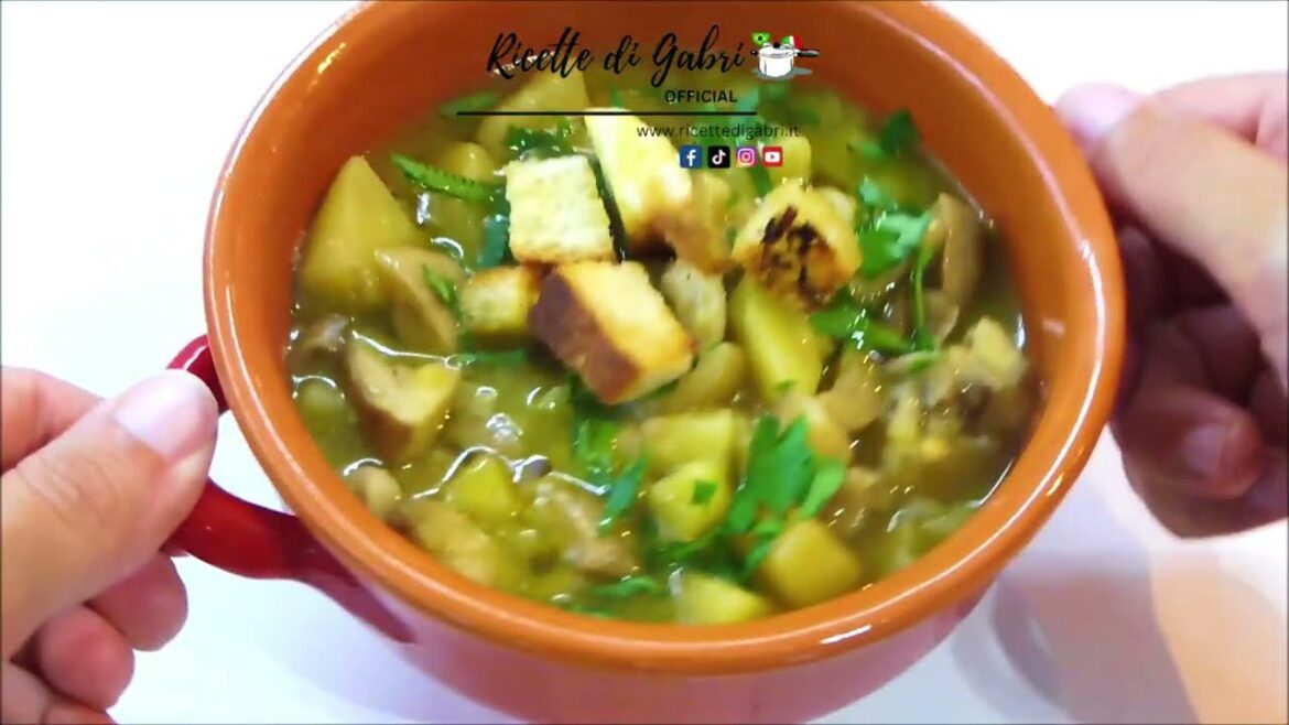 Zuppa di funghi e patate Semplice e deliziosa!  Ricette di Gabri