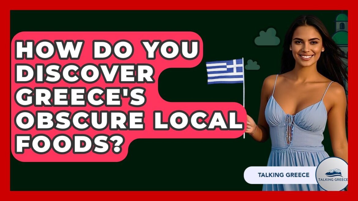 How Do You Discover Greece's Obscure Local Foods? - Talking Greece