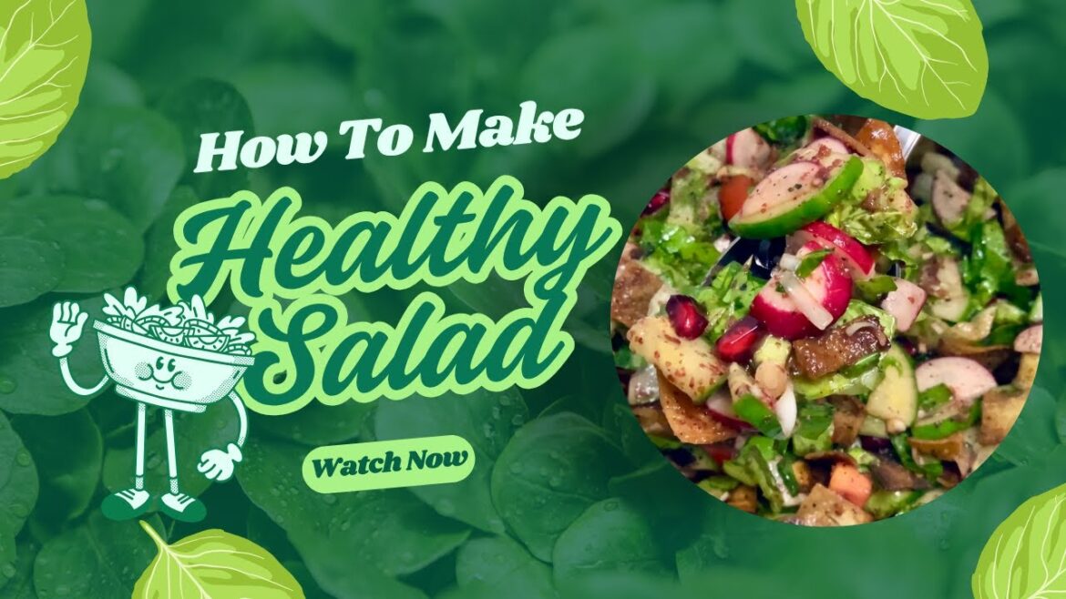 Lebanese fattoush Salad | Authentic Fattoush Recipe | Healthy & Nutritious @TheRasoiChannel