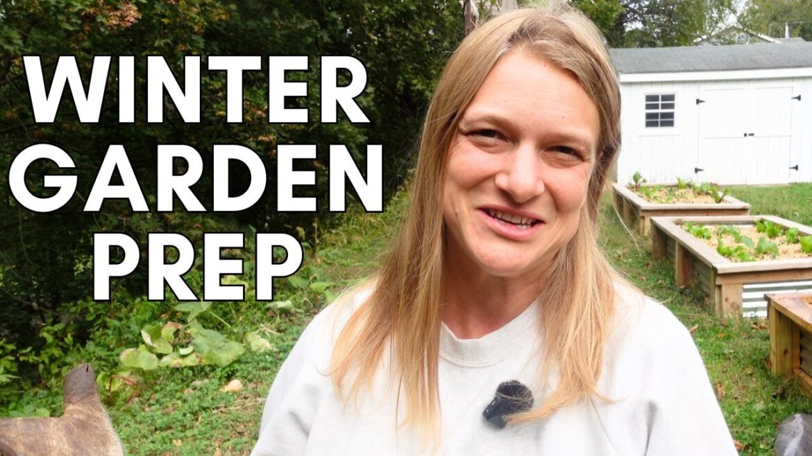 EASY Winterizing for Raised Beds & Planting Garlic (+Cozy Pumpkin Muffins Recipe!)