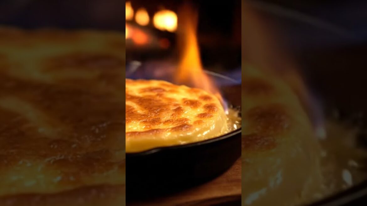 Saganaki - Fried Greek Cheese #food