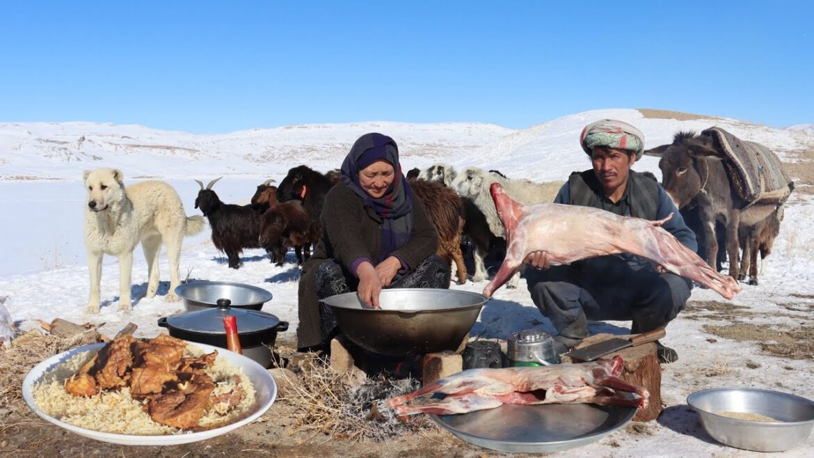 Surviving in the Highest Mountains of Afghanistan -63°C | Shepherd Mother Cooking Goat Curry Recipe Surviving in the Highest Mountains of Afghanistan -63°C | Shepherd Mother Cooking Goat Curry Recipe