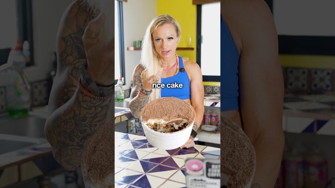 Here’s a high protein, delicious, rice cake tiramisu recipe